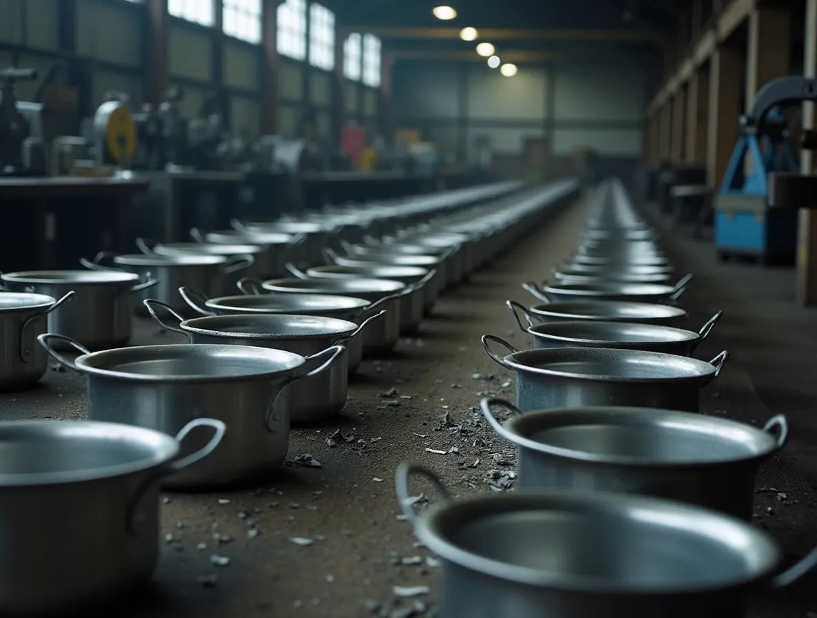 Wok / Deep Frying Pans buffing by Raja Buffing Works